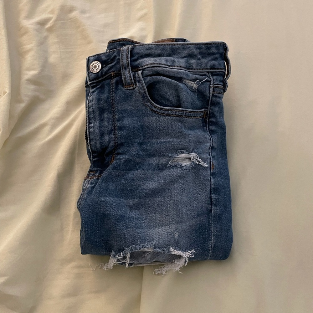 American Eagle Next Level Stretch Ripped Skinny Jeans